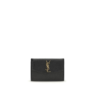 Saint Laurent Black Calf Leather Wallet