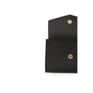 Saint Laurent Black Calf Leather Wallet