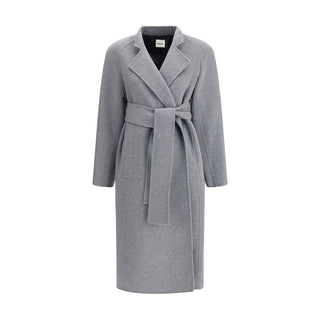 Khaite Gray Wool Coat