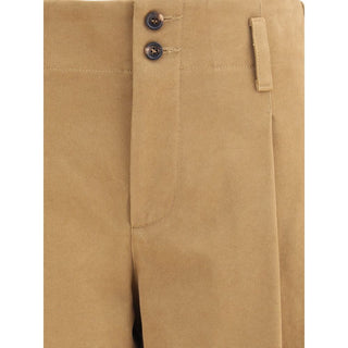 Chloé Beige Cotton Casual Pants