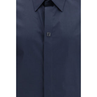 Fendi Blue Cotton Shirt