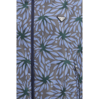 Prada Blue Recycled Polyamide Shell Jacket