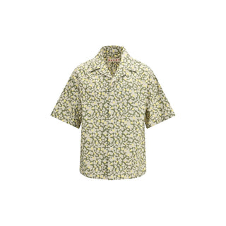 Marni Bicolor Cotton Pattern Shirt
