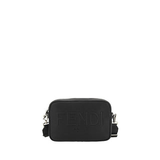 Fendi Black Cotton Shoulder Bag