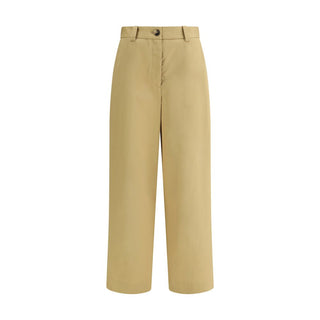 Khaite Beige Cotton Casual Pants