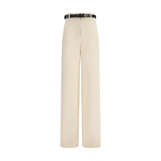 Max Mara Studio Elegant Belted Wide-Leg Trousers