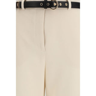 Max Mara Studio Elegant Belted Wide-Leg Trousers