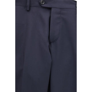 Lardini Blue Fleece Wool Two-Piece Suit
