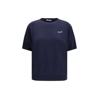 Prada Blue Silk Sweatshirt