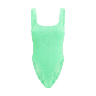 Hunza G Bicolor Polyester One-Piece Swimsuit
