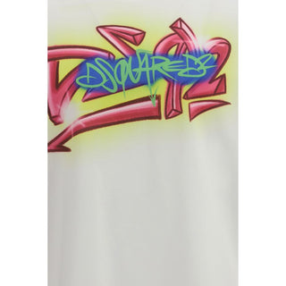 Dsquared² White Cotton T-Shirt