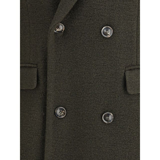 Cruna Bicolor Fleece Wool Coat