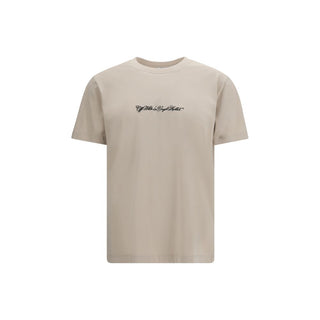 Off-White Beige Cotton T-Shirt