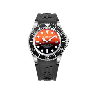 Bobroff Black Rubber Sport Watch