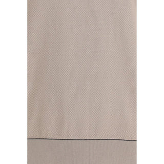 Brioni Beige Cotton Polo Shirt