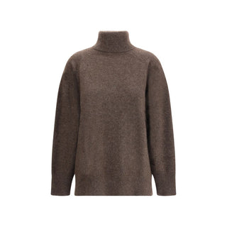 P.A.R.O.S.H. Brown Horsehair Turtleneck