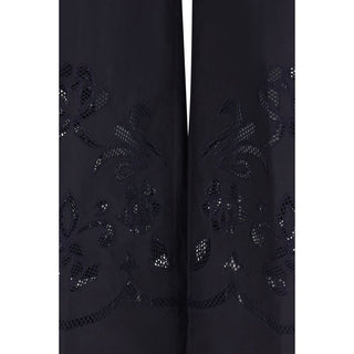 Forte_Forte Blue Cotton Casual Pants