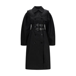 Ganni Black Nylon Coat