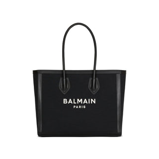 Balmain Black Cotton Tote Bag