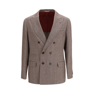 Brunello Cucinelli Brown Linen Blazer