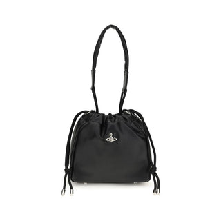 Vivienne Westwood Black Polyethylene Shoulder Bag