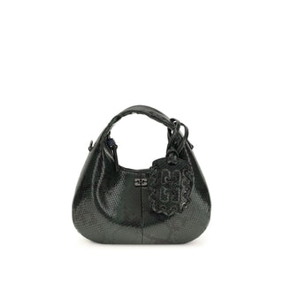 Ganni Black Recycled Polyester Handbag