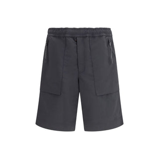 Moncler Grenoble Black Polyester Bermuda Shorts
