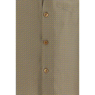 Saint Laurent Multicolor Silk Pattern Shirt