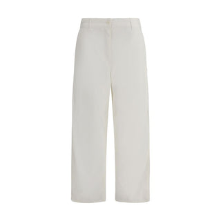 The Row Beige Cotton Cargo Pants