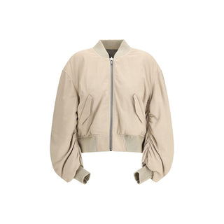 Rick Owens Beige Lamb Bomber