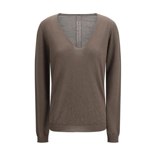 Rick Owens Gray Wool Sweatshirt