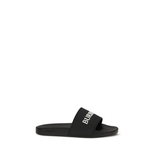 Burberry Black Rubber Slippers