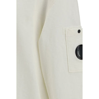 C.P. Company White Cotton Sweatshirt