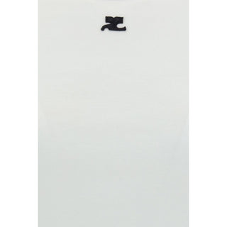 Courrèges White Cotton T-Shirt