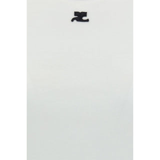 Courrèges White Cotton T-Shirt