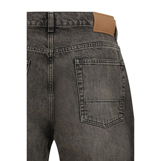 Our Legacy Black Cotton Relaxed Fit Jeans