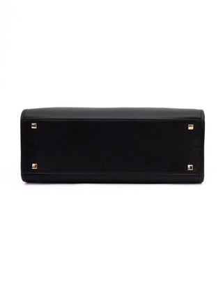Jimmy Choo Black Avenue S Tote Leather Handbag