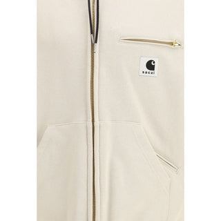 Sacai Beige Cotton Sweatshirt