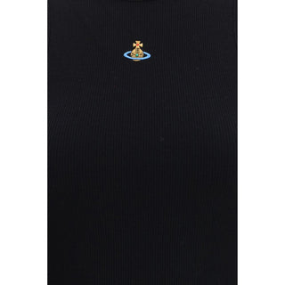 Vivienne Westwood Black Cotton Sleeveles T-Shirt