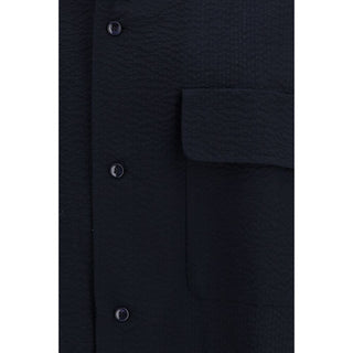 Giorgio Armani Blue Cotton Shirt