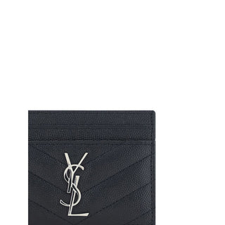 Saint Laurent Black Calf Leather Wallet