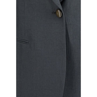 Giorgio Armani Brown Linen Jackets And Coat