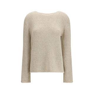 The Row Beige Cashmere Sweater