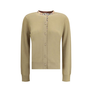 Burberry Brown Wool Cardigan