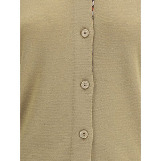 Burberry Brown Wool Cardigan