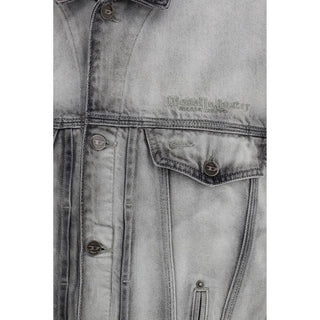 Diesel Gray Cotton Denim Jacket
