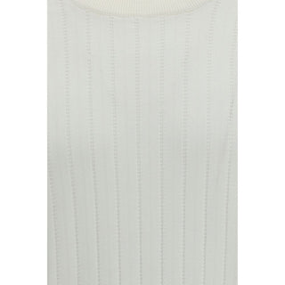 Brunello Cucinelli White Cotton Sweatshirt