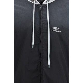 Balenciaga Black Polyester Shell Jacket