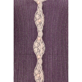 Valentino Purple Viscose Cardigan