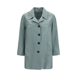 Chloé Blue Leather Jacket